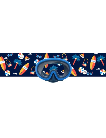 Junior mask azul oscuro con turbante surf 6-12 años
