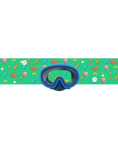Junior mask azul oscuro con turbante dinos 6-12 años
