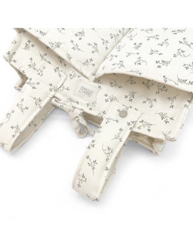 Bolsito cochecito audrey olive bloom canvas