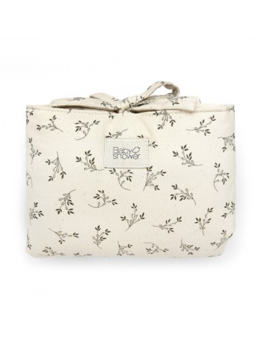 Bolsito cochecito audrey olive bloom canvas