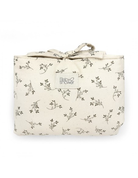 Bolsito cochecito audrey olive bloom canvas