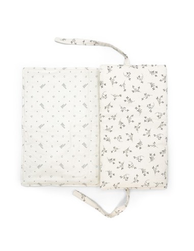 Bolsito cochecito audrey olive bloom canvas