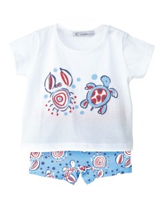 Conjunto baño océano azul