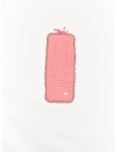 Colchoneta vichy strawberry & volante Laida