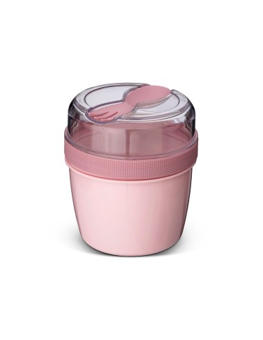 Fiambrera snack N'ice cup con disco refrigerante pink