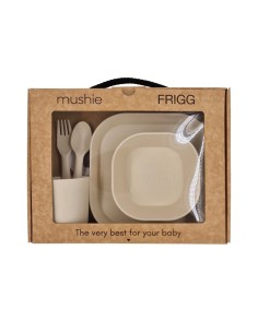 Vajilla bebe 5 piezas mushie ivory 2