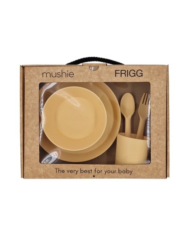 Vajilla bebe 5 piezas mushie pale daffodil
