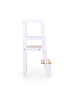 Torre aprendizaje montessori blanco natural 2