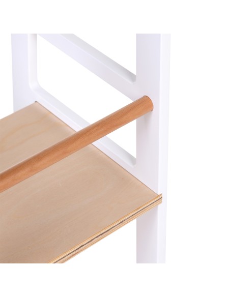 Torre aprendizaje montessori blanco natural