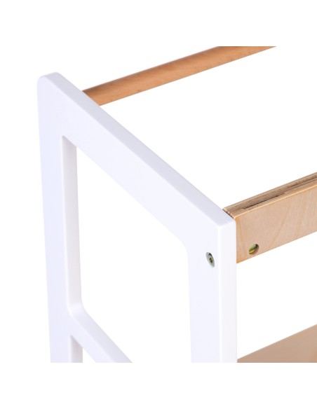 Torre aprendizaje montessori blanco natural