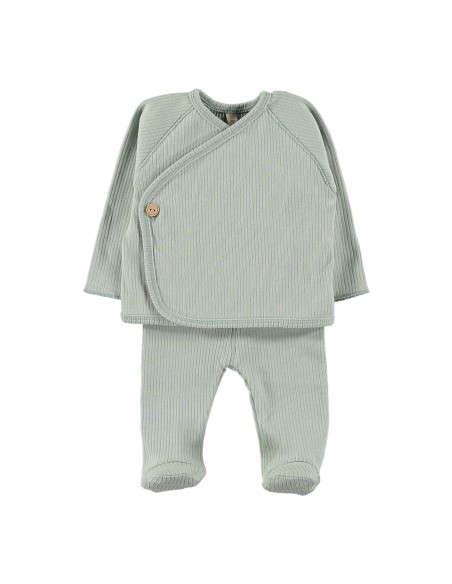 Conjunto canalé jade