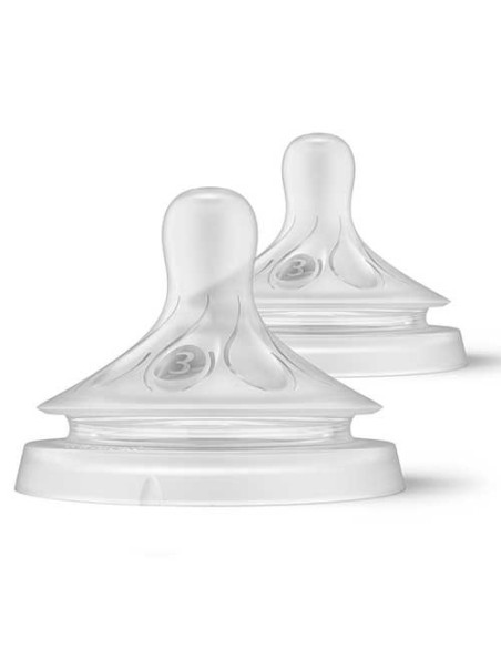 Pack 2 tetinas natural response T3-flujo medio