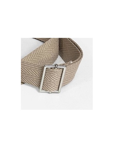 Asa para bolsa con mosquetones beige