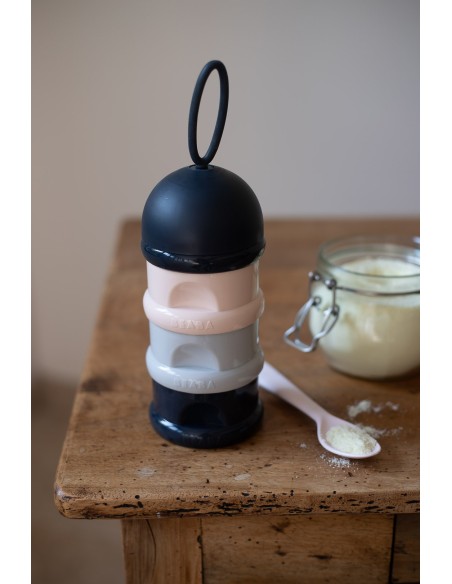 Caja dosificadora 3 compartimentos - azul oscuro/ gris/ rosa