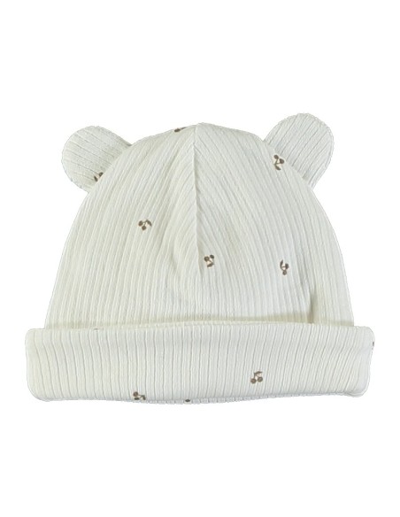 Gorro orejitas canalé sweet cherries nougat
