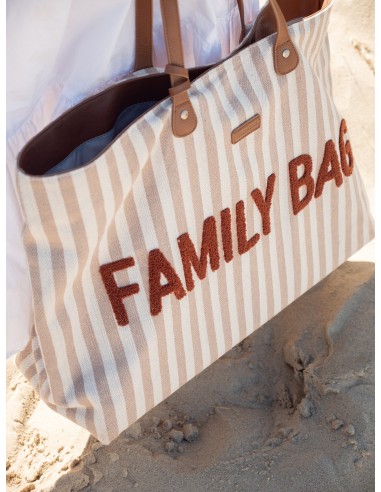 Family bag rayas terracota