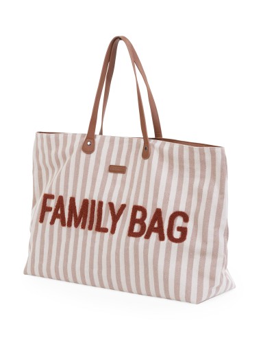 Family bag rayas terracota