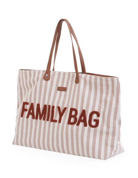 Family bag rayas terracota