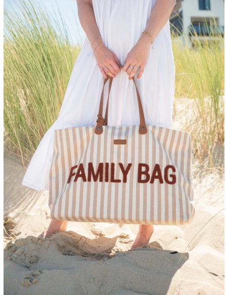 Family bag rayas terracota