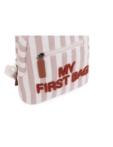 Mochila niños my first bag terracota stripes