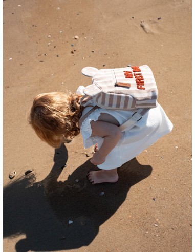 Mochila niños my first bag terracota stripes