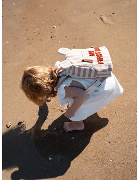 Mochila niños my first bag terracota stripes