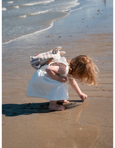 Mochila niños my first bag terracota stripes